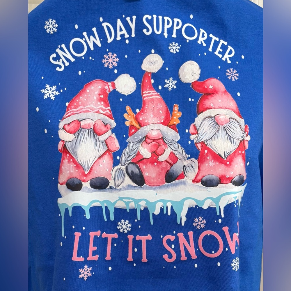 VALENTINES SPECIAL NEW Blue Snow Day Supporter T-Shirt